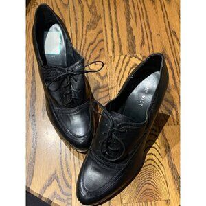 Nine West Black Oxford Tie Up Heels – Women’s Size 9 – Barely Worn